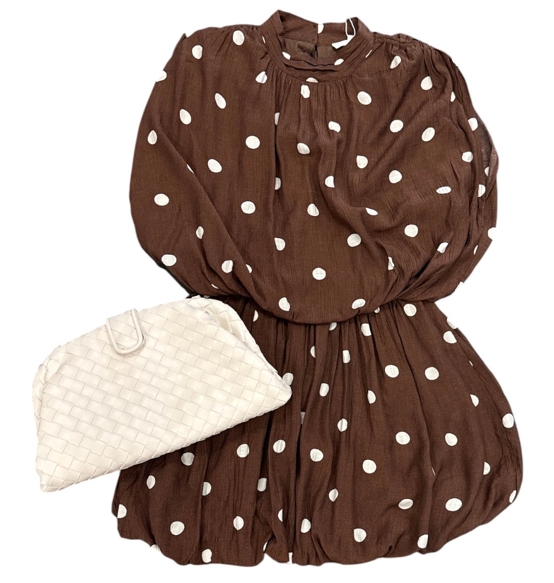 Brown Dot Dress