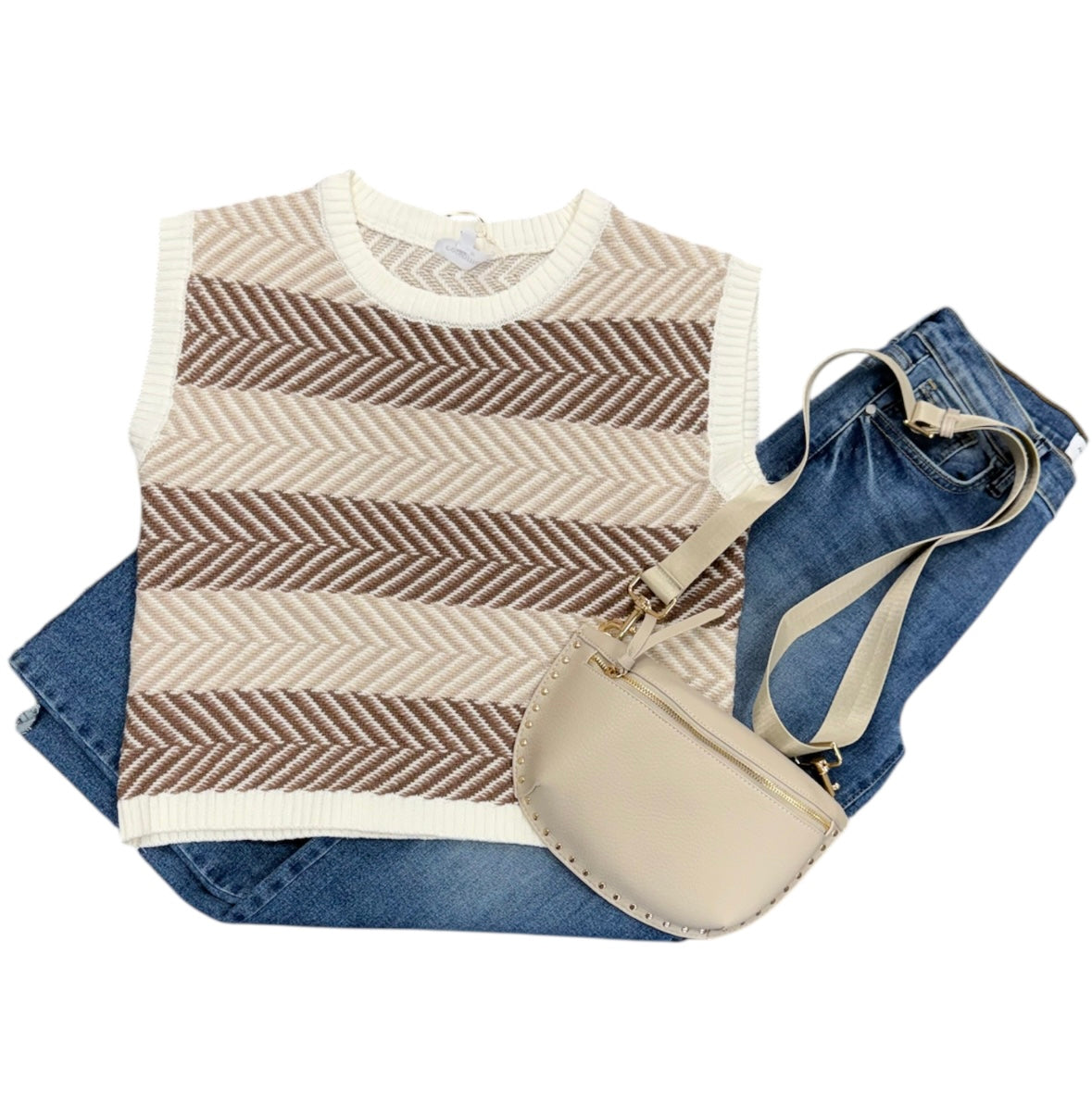 Mocha Sleeveless Sweater