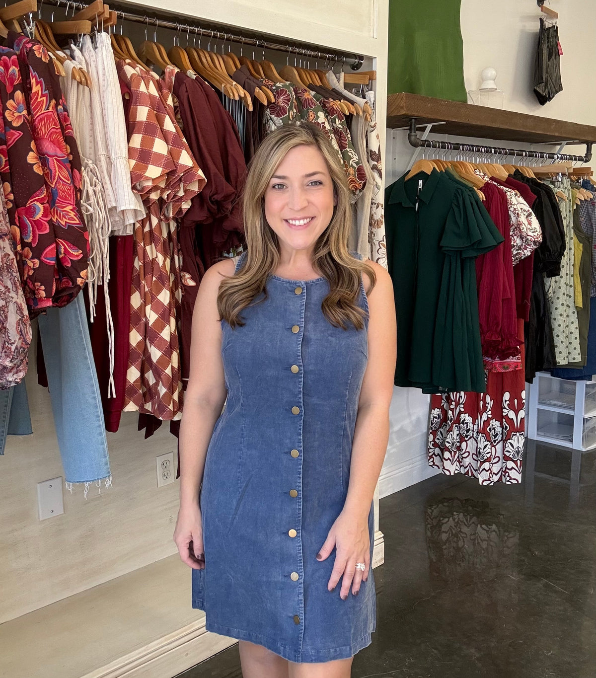Corduroy Mini Dress