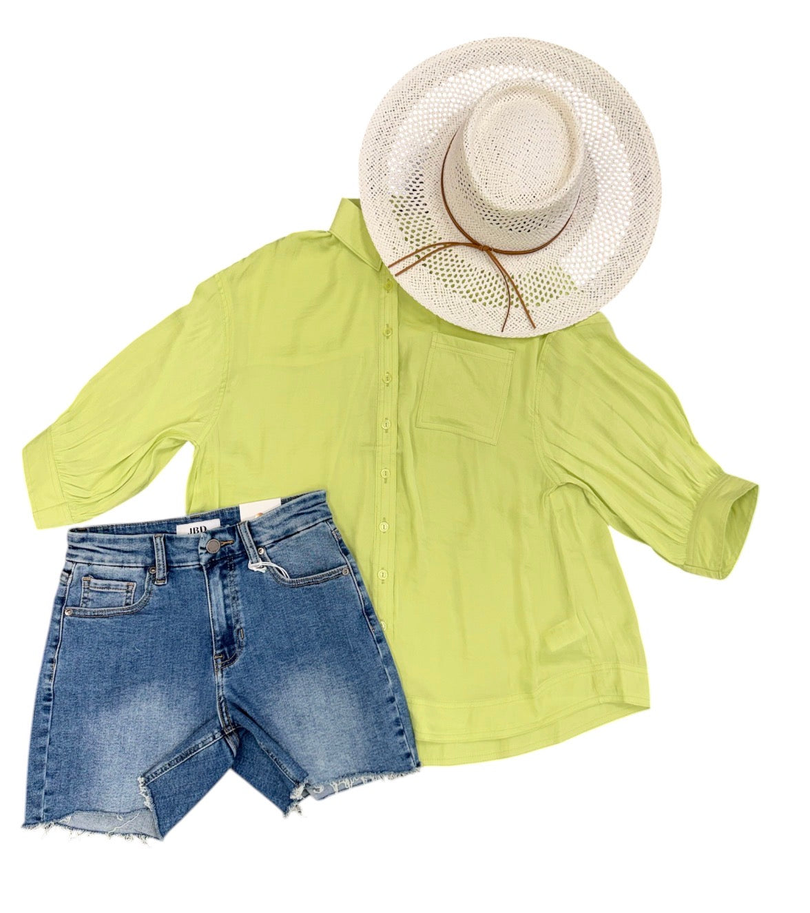 Lime Oversized Blouse