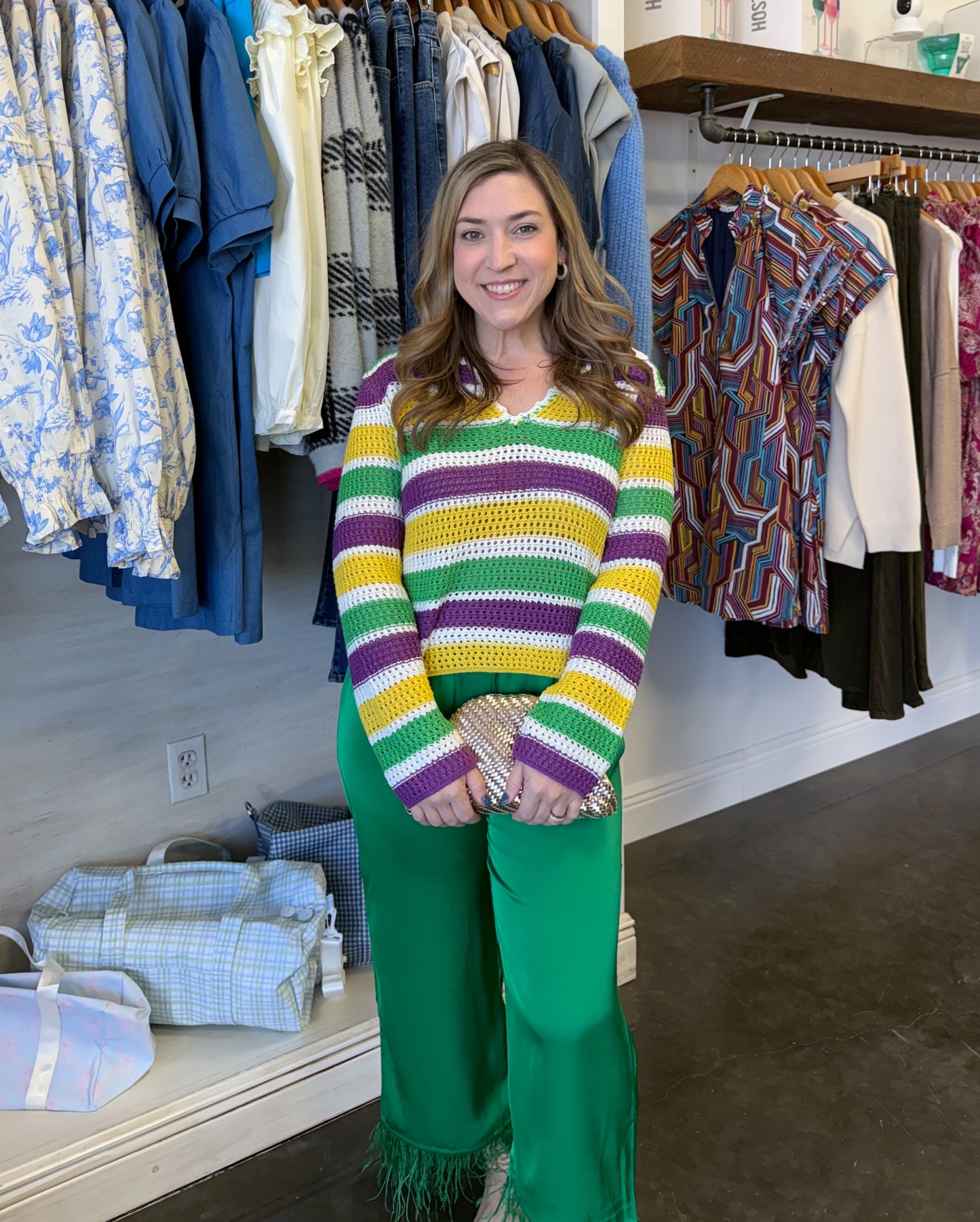 Mardi Gras Sweater