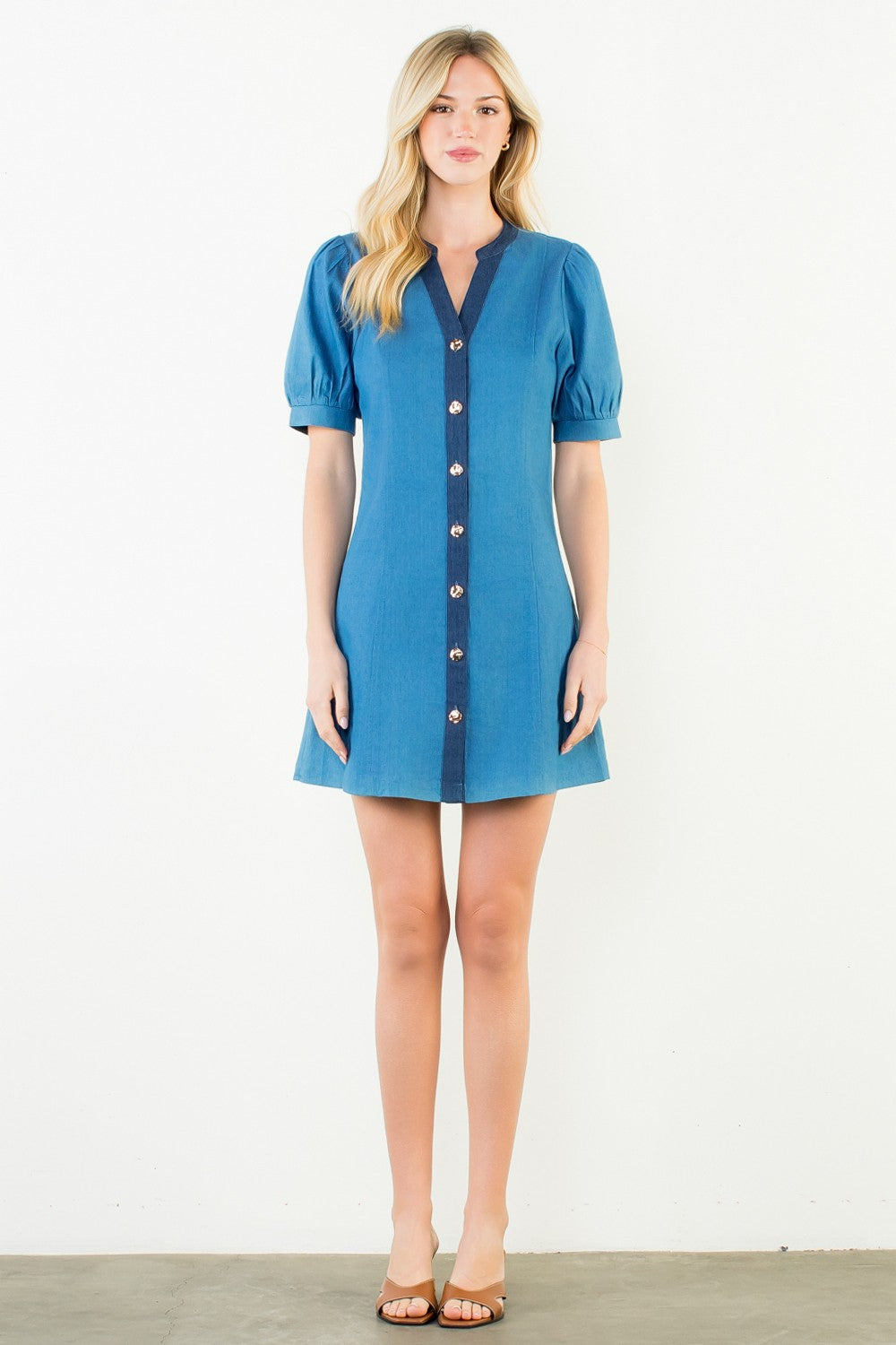 Denim Button Down Dress