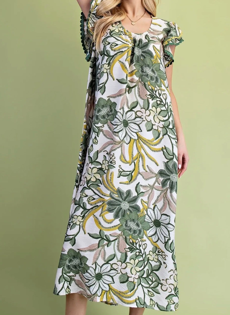 Olive Mix Dress