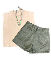 Sand Sleeveless Sweater