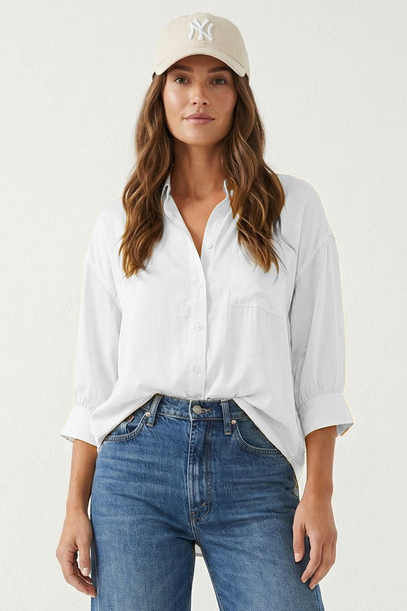 White Oversized Blouse