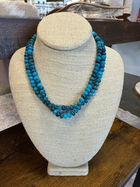 Turquoise beaded necklace