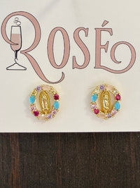 Colorful Mary Stud Earring