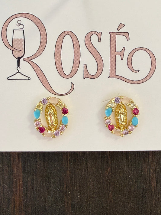 Colorful Mary Stud Earring