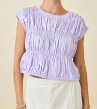 Lavender Poplin Blouse