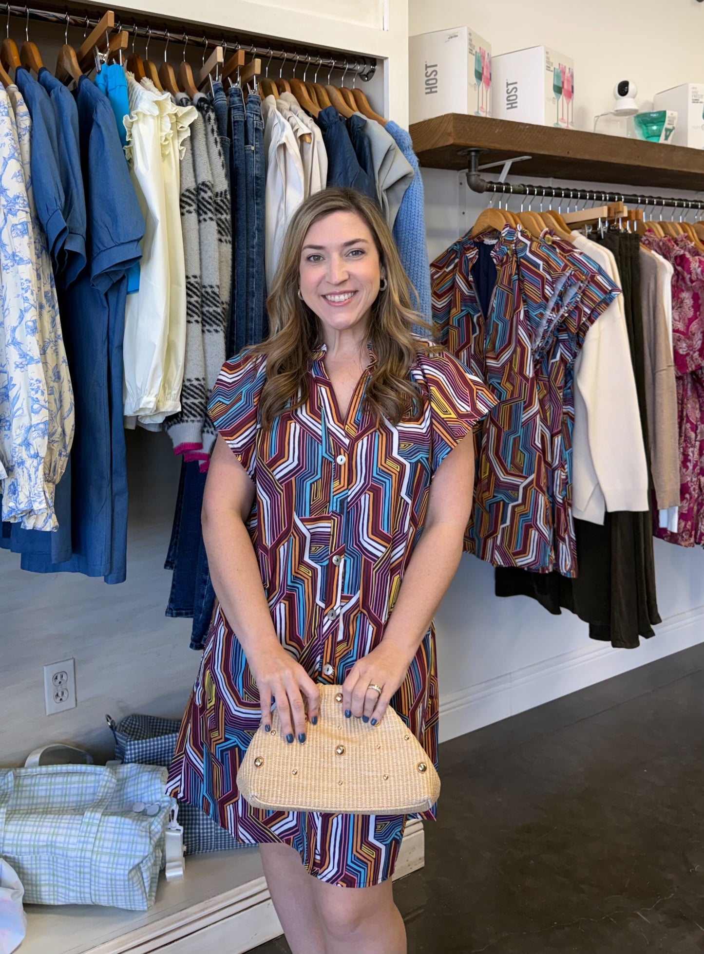 Geo Print Dress