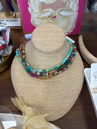 Multi Colored Beaded Necklace