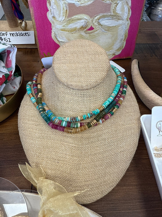 Multi Colored Beaded Necklace