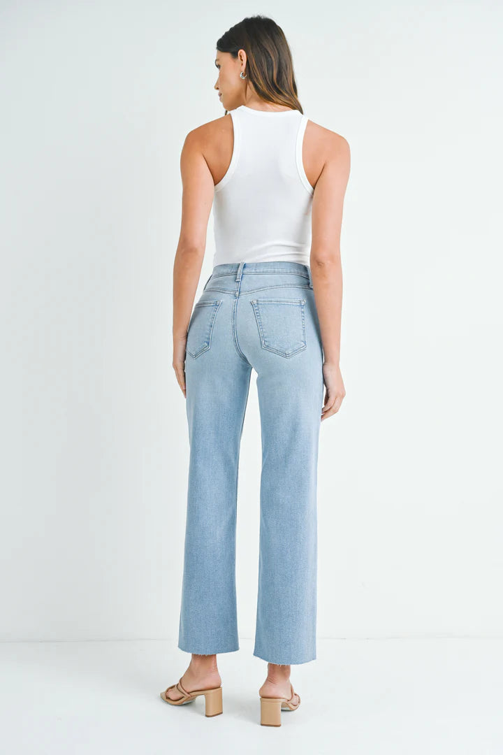 Light Slim Palazzo Denim