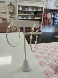 Large pearl hoop