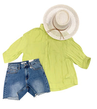 Lime Oversized Blouse