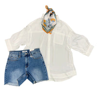 White Oversized Blouse