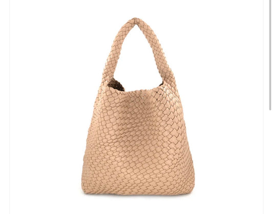 Beige Woven Bag