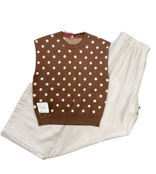 Sleeveless Polka Dot Top