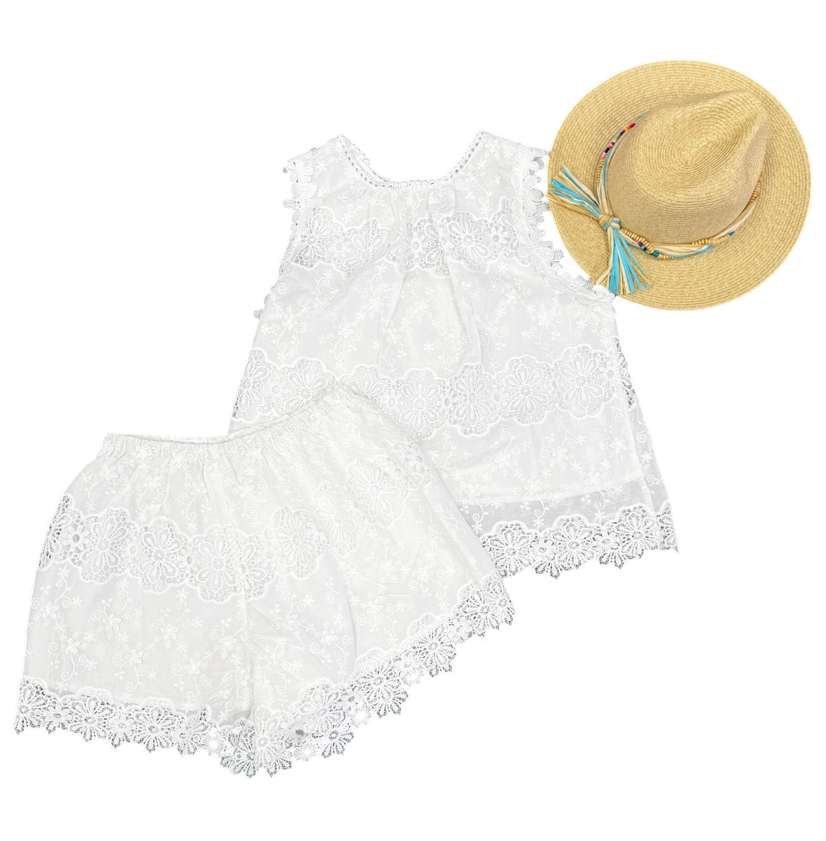 Lace Embroidered Set
