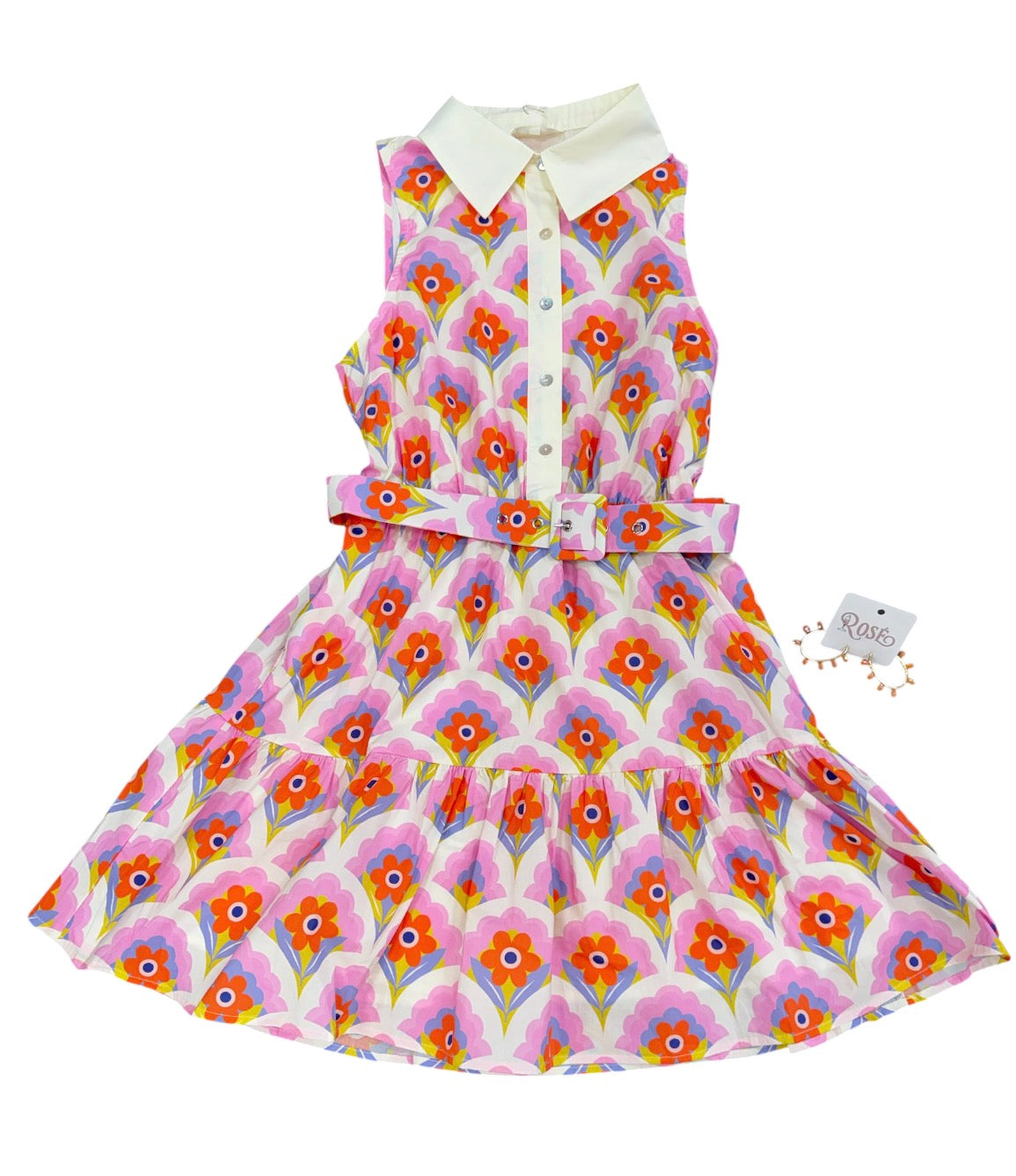 Retro Button Dress