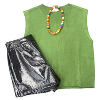 Matcha Sleeveless Sweater