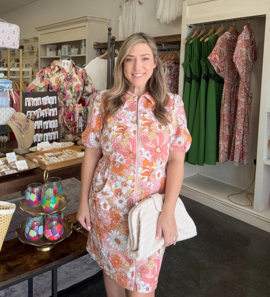 Fall Floral Dress