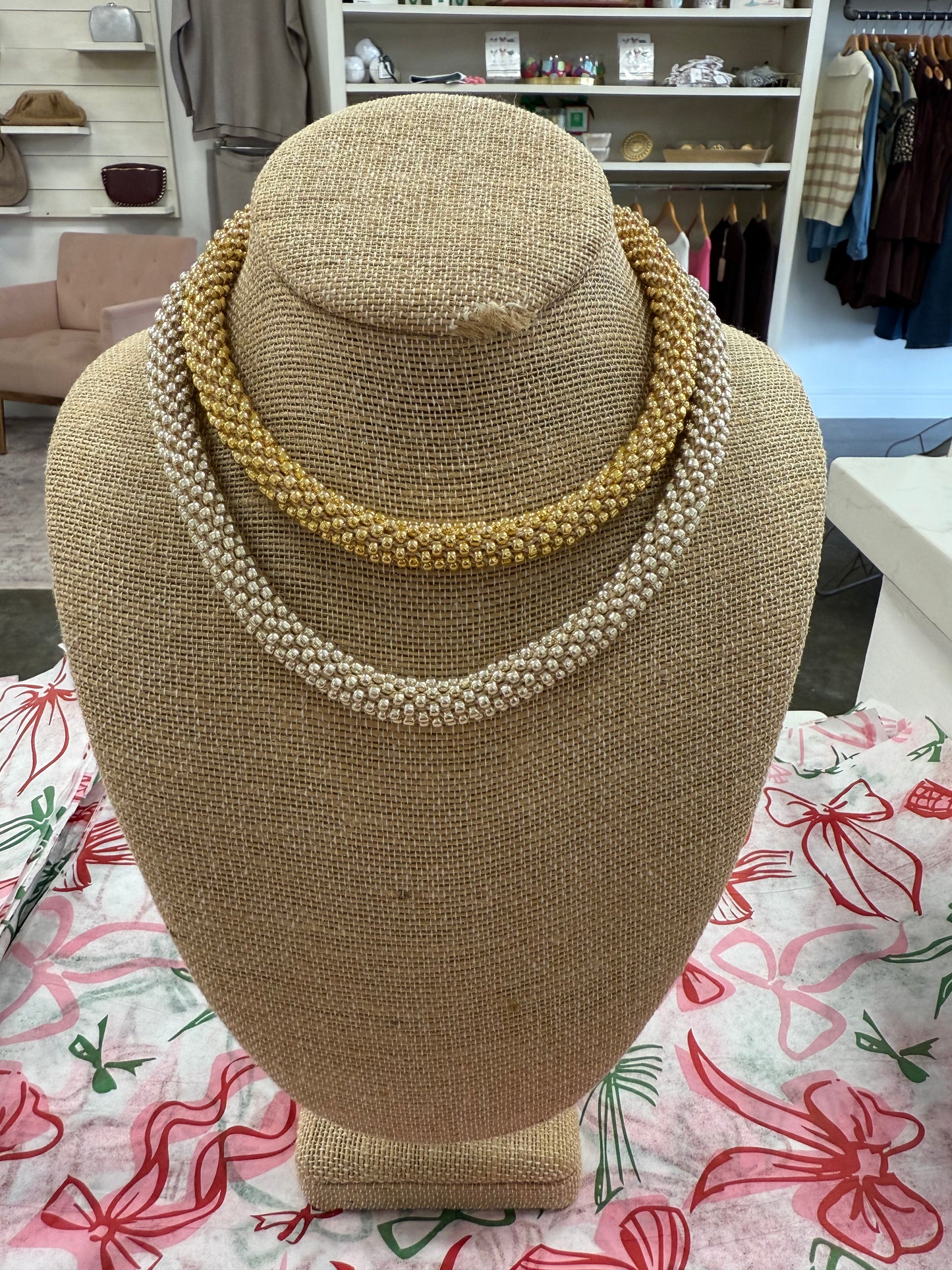 Crochet Beaded Necklace