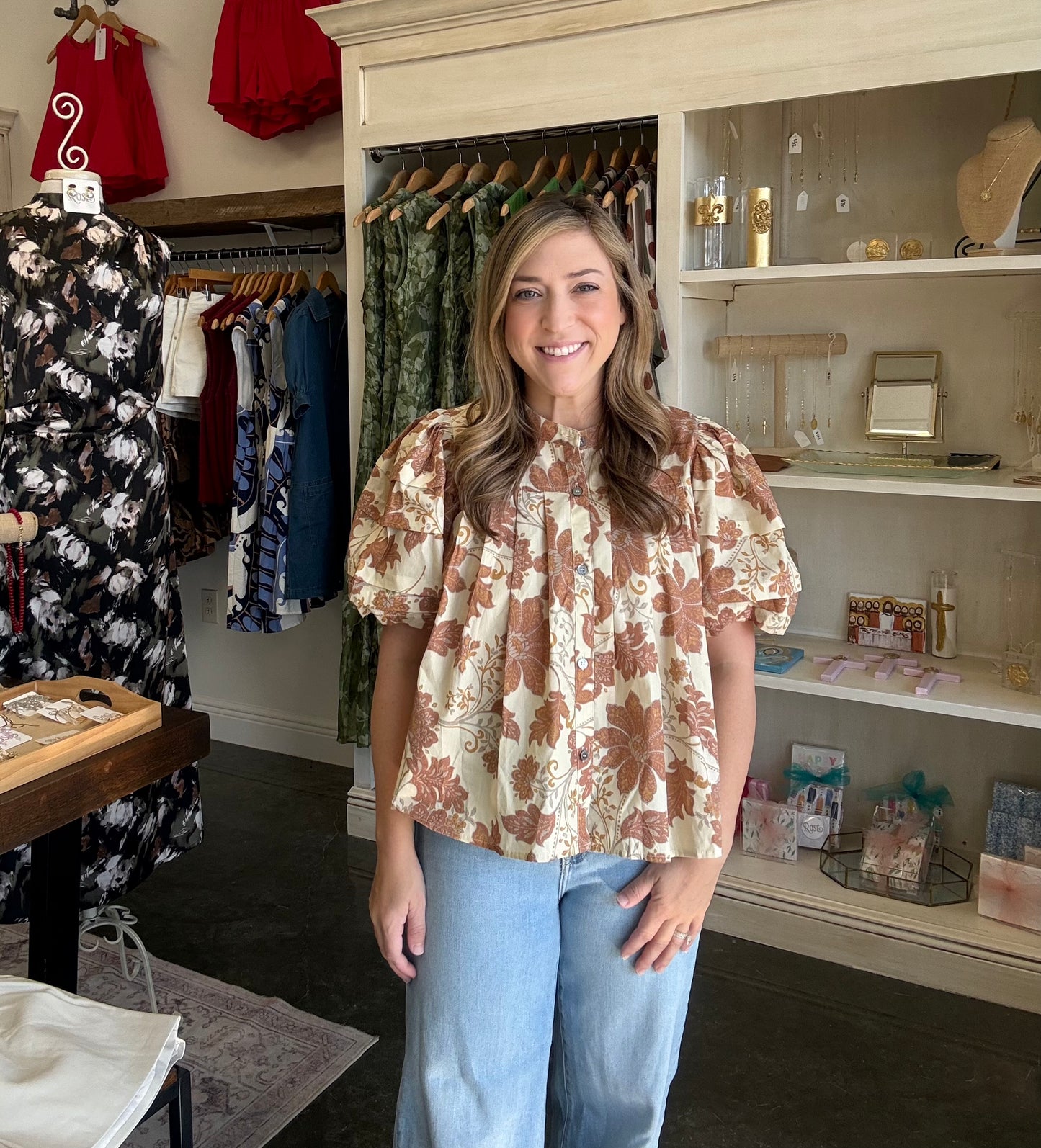 Fall floral top