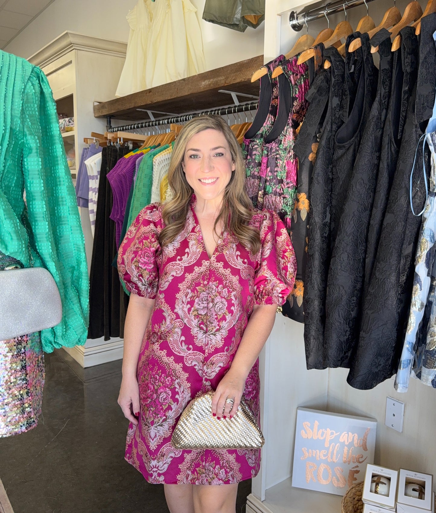 Floral Embroidery Detail Dress