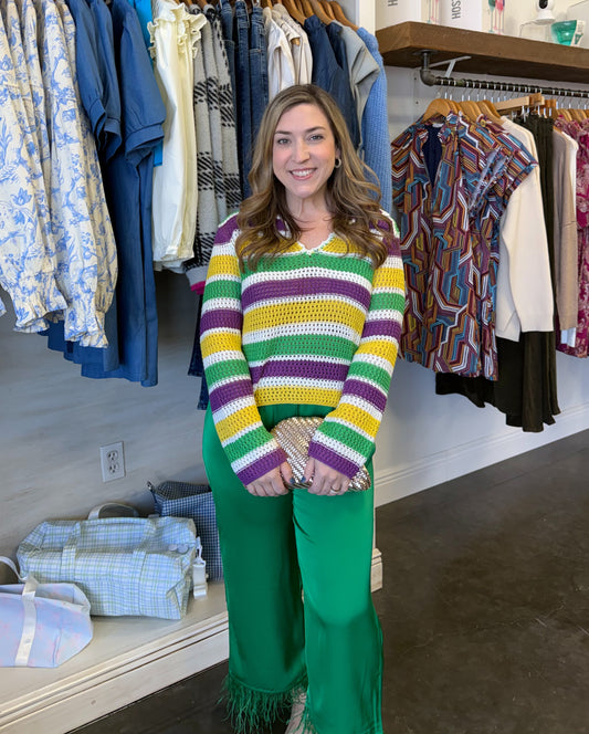 Mardi Gras Sweater