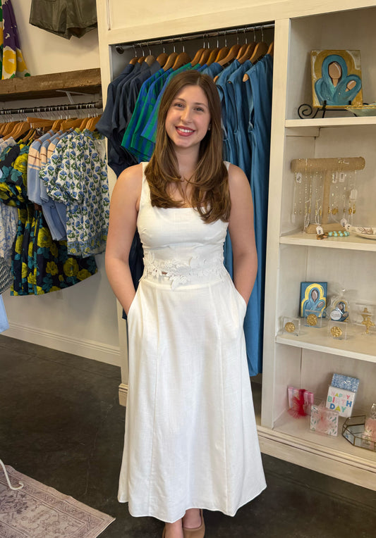 Emily White Eyelet Set