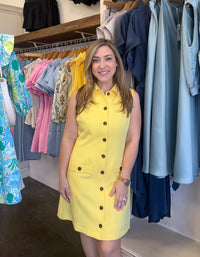 Yellow Button Down Dress