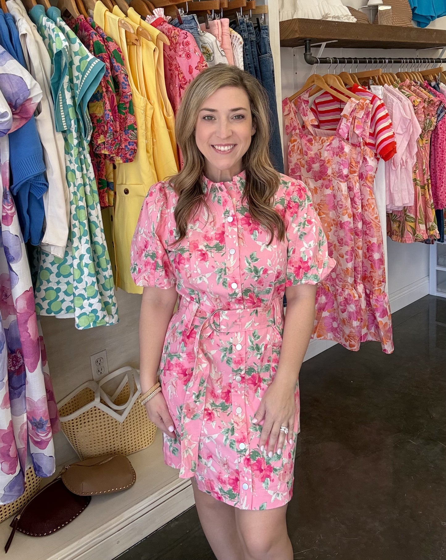 Floral Button Down Dress