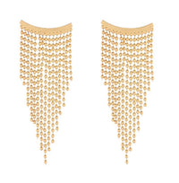 Gold drop earring