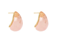 Pink teardrop earrings
