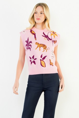 Tiger Sweater Top