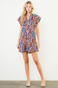 Geo Print Dress